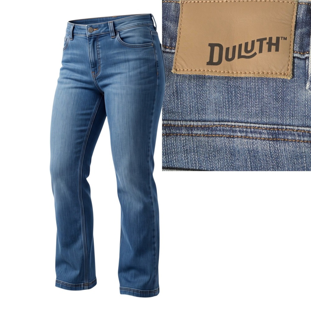Duluth Trading Co Ballroom Double Flex Jeans Mens 48x30 Blue Relaxed Fit